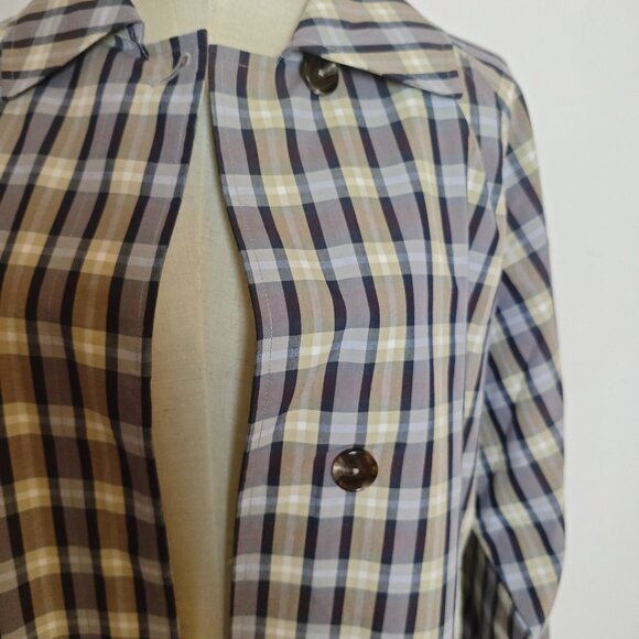 The Row Women’s Tavishina checked silk-blend coat - Picture 5 of 11